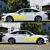 2 PCS/Set D-751 Flame Pattern Car Modified Decorative Sticker(Yellow)