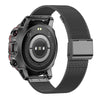 AK56 IP67 BT5.1 1.43inch Smart Watch Support Voice Call / Health Monitoring, Style:Steel Mesh Strap(Black)
