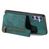 For Samsung Galaxy S25 5G Retro Leather Zipper Wallet Back Phone Case(Green)