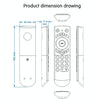 G21 2.4GHz Fly Air Mouse LED Backlight Wireless Keyboard Remote Control with Gyroscope for Android TV Box / PC, Support Intelligent Voice (Orange)