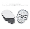 Three-dimensional Devil Skull Metal Plating Car Sticker (Red)