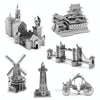 3 PCS 3D Metal Assembly Model World Building DIY Puzzle Toy, Style:Brandenburg Gate