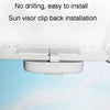 MCPP Car Multifunctional Glasses Case Car Visor Card Storage Sunglasses Holder(Black)