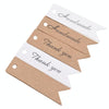 100pcs /Set Retro Baking Sticker Tag Swallow Tail Bookmark Gift Card, Style: Thand You (White)