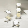 Household Soap Drain Box Bathroom No-Punch Shelves, Color: White 2 Layers