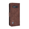1 For Xiaomi Black Shark 5 RS Skin Feel Calf Texture Card Slots Leather Phone Case(Brown)