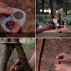 Portable Outdoor Stainless Steel Ring Camping Tripod Pot Rack Grill Ring