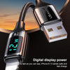 USAMS US-SJ543 U78 8 Pin Aluminum Alloy Digital Display Charging Data Cable, Length: 1.2m (White)