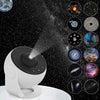 Galaxy Night Light Star Projector LED Table Lamp Children Room Decor With 12pcs Film Disc(Black)