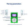 Mini Lavalier Metal MP3 Music Player with Screen, Style: with Earphone+Cable(Black)