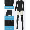 SLINX 1832 2 in 1 2mm Neoprene Super Elastic Warm One-piece Bikini Quick-drying Wetsuit for Women, with Warm Diving Stocking, Size: M