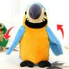 Plush Toy Parrots Recording Talking Parrots Will Twist the Fan Wings Children Toys, Size:Height 18cm(Red)