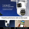 3MP WiFi Security Camera, Colour Night Vision, AI Human Detection (UK Plug)