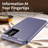For Samsung Galaxy S24 5G Smart View Window Leather Phone Case with Card Slot(Purple)