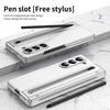 For Samsung Galaxy Z Fold6 Integrated PC + PU Phone Case with Pen / Pen Box(White)