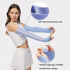 1 Pair Sunscreen Ice Silk Sleeves Outdoor Cycling Driving UV Protection Sleeves, Size: S(White+Blue)