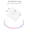 PD11 Single PD3.0 USB-C / Type-C 20W Fast Charger with 1m Type-C to 8 Pin Data Cable, US Plug(White)