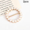 2pcs Silk Scarf Corner Clasp Ring Shirt Hem Cinching Fixed Clothing Accessories, Model: Golden Circle