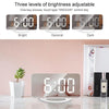 TS-8201-W Multifunctional LED Makeup Mirror Desk Clock Automatic Photosensitive Electronic Alarm (White)