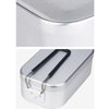 Outdoor Travel Camping Camping Lunch Box Portable Foldable Aluminum Lunch Box Retro Lunch Box Small, Style:Lunch Box And Steaming Rack