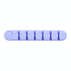 6 Holes Bear Silicone Desktop Data Cable Organizing And Fixing Device(Lilac Purple)