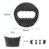 Car Carbon Fiber Steering Wheel Decorative Sticker for Audi A4L / A5 / Q5