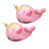 2 PCS TTPU1210 Color Printing Whale Slow Rebound Decompression Toy(Pink)