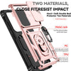 For Samsung Galaxy S25 Ultra 5G Sliding Camshield Holder Phone Case(Rose Gold)