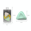 2 PCS/Box Small Triangular Eyebrow Trimmer(Purple + Green)