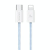 USAMS US-SJ657 U86 PD30W USB-C/Type-C to 8 Pin Rainbow Braided Fast Charging Data Cable, Length: 1.2m(Blue)