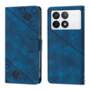 For Xiaomi Redmi K70 / K70 Pro Skin Feel Embossed Leather Phone Case(Blue)