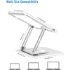 D147 Foldable 360 Degree Rotating Laptop Lifting Bracket Aluminum Alloy Notebook Desktop Stand(Black)