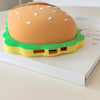 For iPhone 15 Hamburger Silicone Full Coverage Phone Case