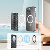 Magnetic Suction Mobile Phone Grip Hands-Free Silicone Cellphone Mount Stand(Blue)