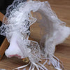 Cute Lace Cat Ears Headband Women Hair Accessory(White)