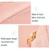 H6572 Letter Embroidered Nylon Travel Toiletry Bag Portable Cosmetic Bag(Pink)