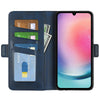 For Samsung Galaxy A16 Dual-side Magnetic Buckle Horizontal Flip Leather Phone Case(Dark Blue)