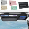 Multi-functional Car Sunshade Sunglasses ID Ticket Storage Bag Car Sun Visor Eyeglasses Case(Black)
