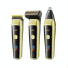 VGR V-366 5W USB 3 in 1 Nose Hair Care LCD Digital Display Electric Shaver(Yellow)