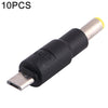 10 PCS 5.5 x 1.7mm to Micro USB DC Power Plug Connector