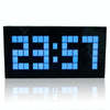 Digital Electronic Alarm Clock Creative LED Desk Clock US Plug, Style:4 Digits 5 Segments(Blue Light)