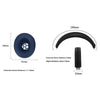 For Beats Studio Pro Headphones Silicone Ear Cushion + Headband Cover Set(Beige)