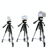 L-1200 Camera Tripod Live Broadcast Bracket For Mobile Phones, Cameras, Projectors 55-148CM Universal Adjustable Tripod (Silver)