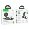 hoco CQ11 Ingenious 3 in 1 Folding Magnetic Wireless Charging(Black)