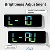 5526 LED Digital Display Electronic Wall Clock Multifunctional Countdown Alarm Clock(B Green)