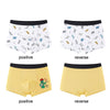 180 Yards 2pcs Boys Cartoon Cotton Boxer Antibacterial Boxer(ND412)