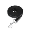 10m Dog Training Leash - Reflective, Padded Handle (Black)