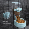 Pink Hanging Cat Feeder & Automatic Waterer Set | Detachable & Easy Clean