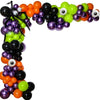 Halloween Spider Balloon Chain+Background Cloth Decoration Set(Set)
