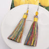 3 Pairs Women Boho Fashion Long Tassel Earrings(Multicolor)